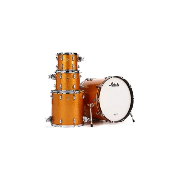 LUDWIG Classic Maple Batterie 22"/4pcs Gold Sparkle