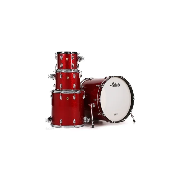 LUDWIG Classic Maple Batterie 22"/4pcs Red Sparkle