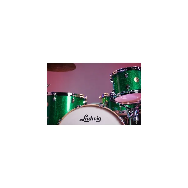 LUDWIG Continental Series Batterie 22"/4pcs Green Sparkle