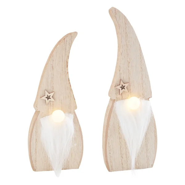 Lutin en bois à nez LED VBS