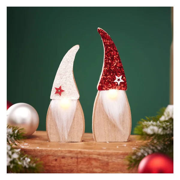 Lutin en bois à nez LED VBS