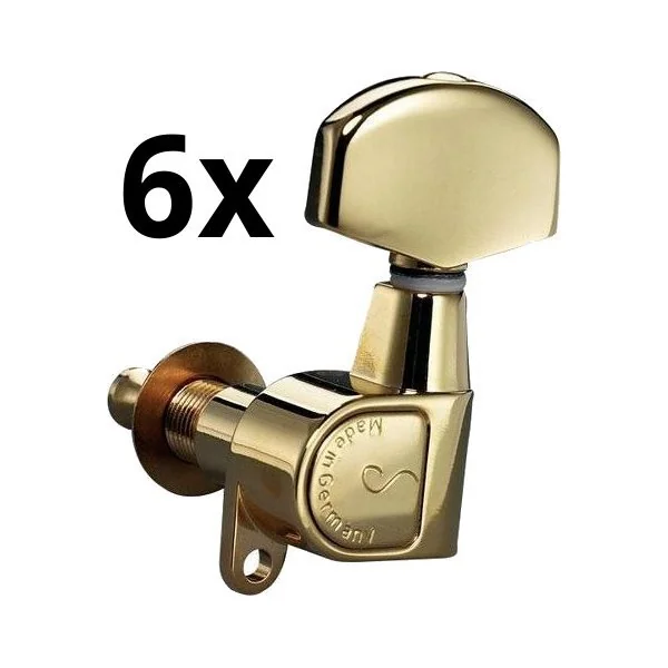 M6 Mini Guitar Tuners 3X3 - Gold