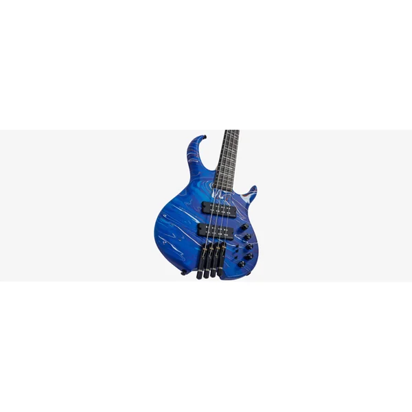 M. MILLER M6 Headless 4 Blue Swirl