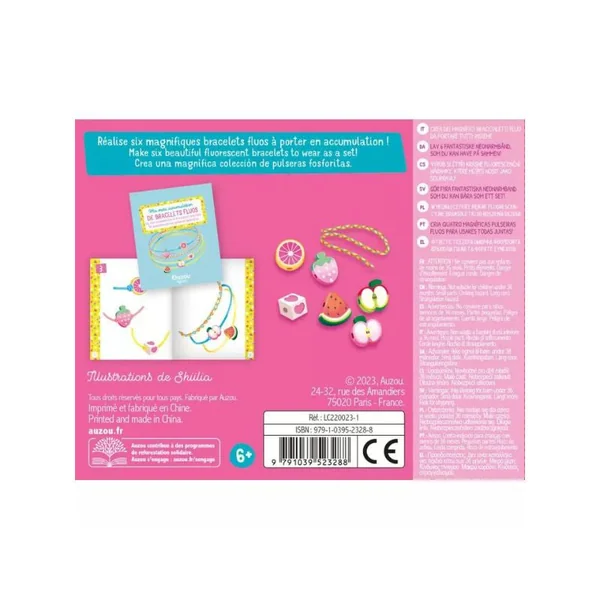 Ma mini accumulation de bracelets fluos - Auzou