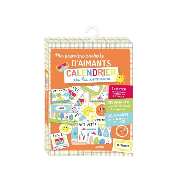 Ma première pochette d'aimants - Calendrier de la semaine