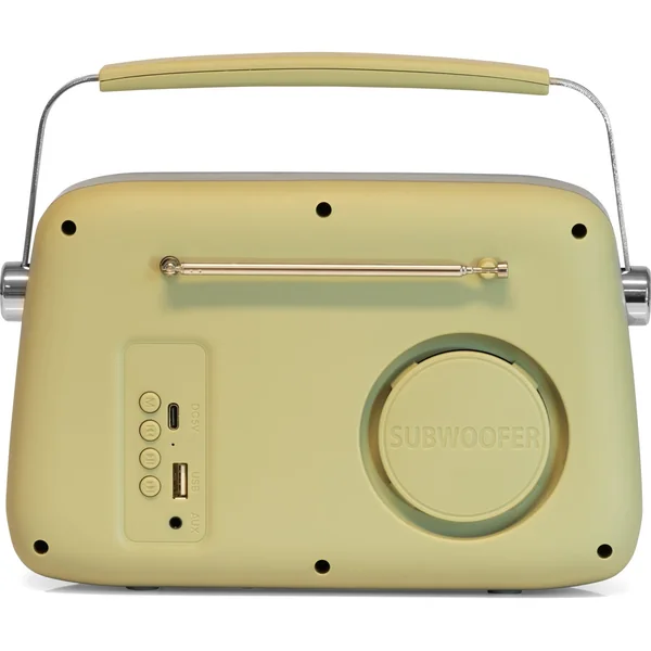 Madison Radio Rétro avec Bluetooth et FM (Olive Vert Mat)