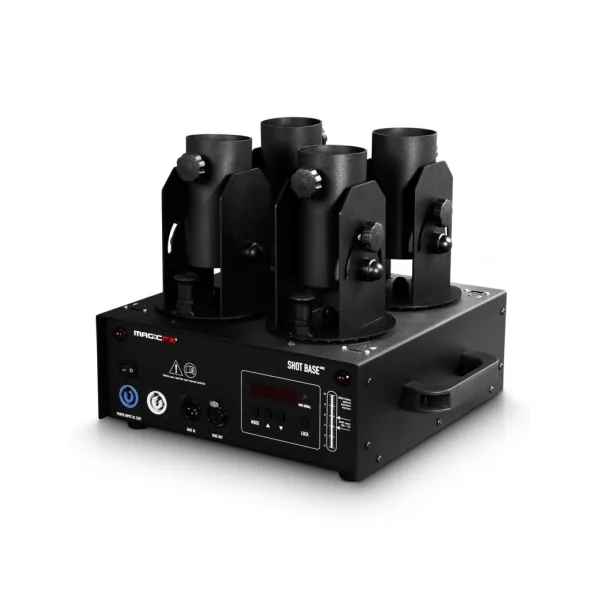 Magic FX SHOT BASE DMX : bases de lancement pour 4 canon confettis
