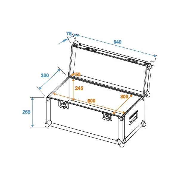 Male universelle ROADINGER 600x300x300 int en multiplis 7mm