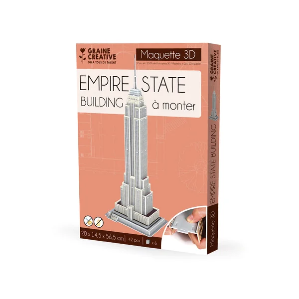 Maquette 3D Empire State Building en mousse à construire