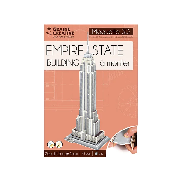 Maquette 3D Empire State Building en mousse à construire