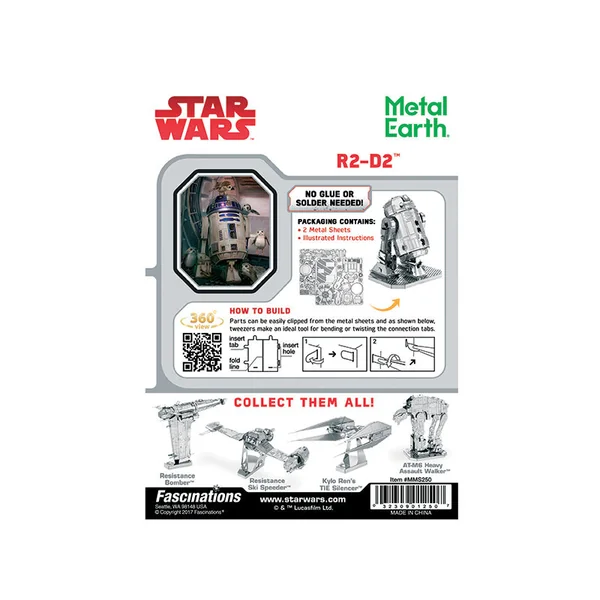 Maquette 3D Star Wars - R2D2 en métal
