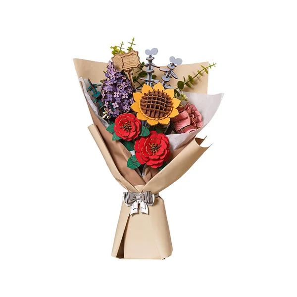 Maquette Bouquet de fleur en bois Puzzle 3D - Rolife