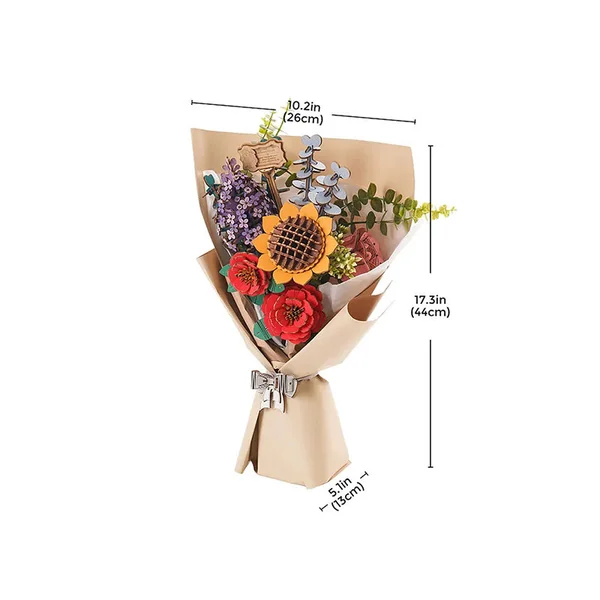Maquette Bouquet de fleur en bois Puzzle 3D - Rolife