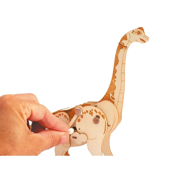 Maquette en bois 3D mécanique diplodocus