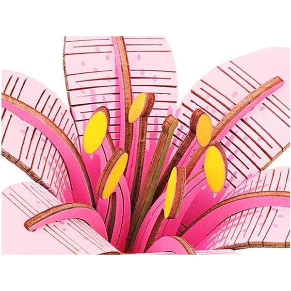 Maquette fleur miniature - Fleur de Lys rose (Pink Lily) - Rowood