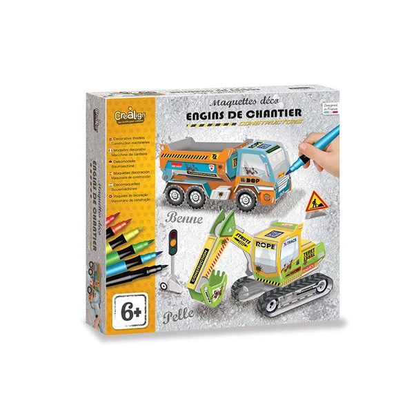 Maquettes Déco Engins de chantier - Créa Lign'