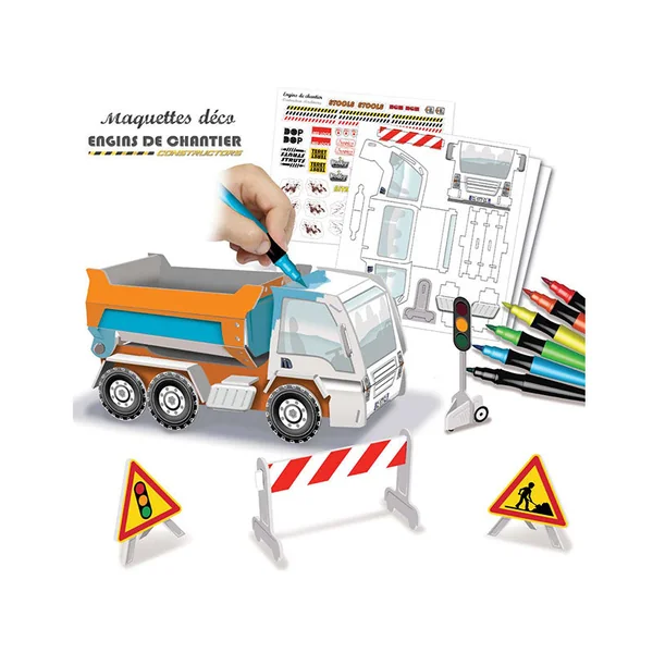 Maquettes Déco Engins de chantier - Créa Lign'