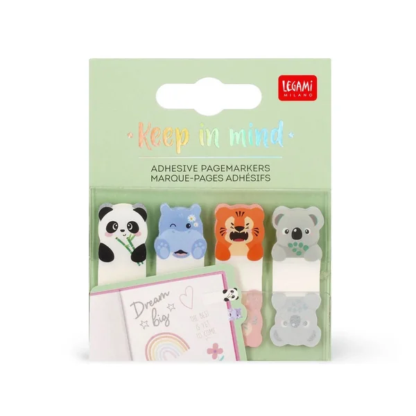 Marque-pages adhésifs Animaux - Legami