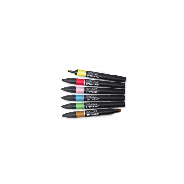 Marqueur Promarker assortiment 6 tons moyens