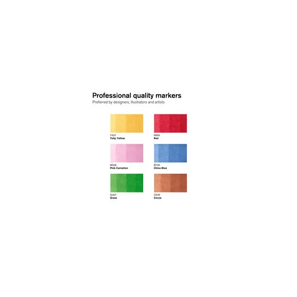 Marqueur Promarker assortiment 6 tons moyens