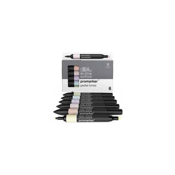 Marqueur Promarker assortiment 6 tons pastels