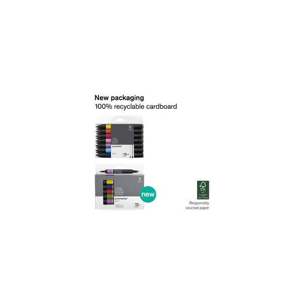Marqueur Promarker assortiment 6 tons pastels