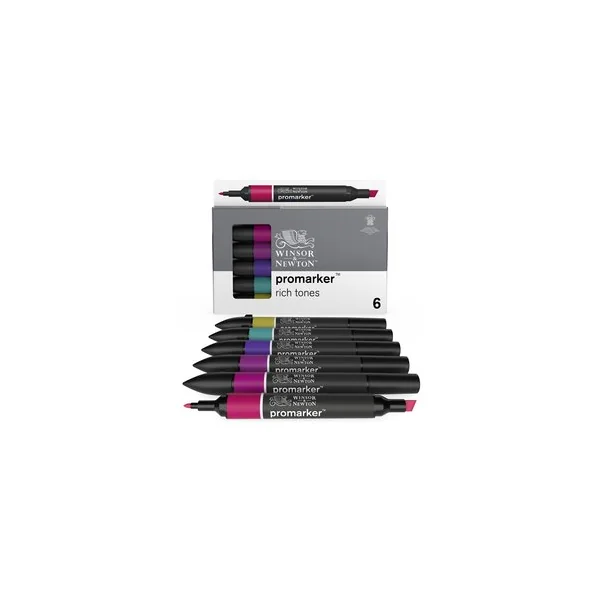Marqueur Promarker assortiment 6 tons riches