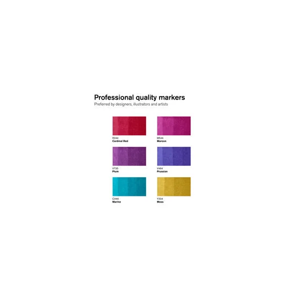 Marqueur Promarker assortiment 6 tons riches