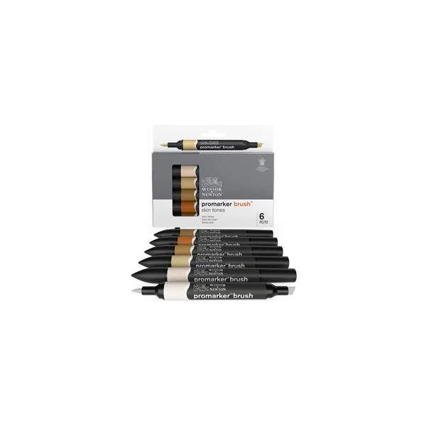 Marqueur Promarker Brush assortiment 6 tons chair