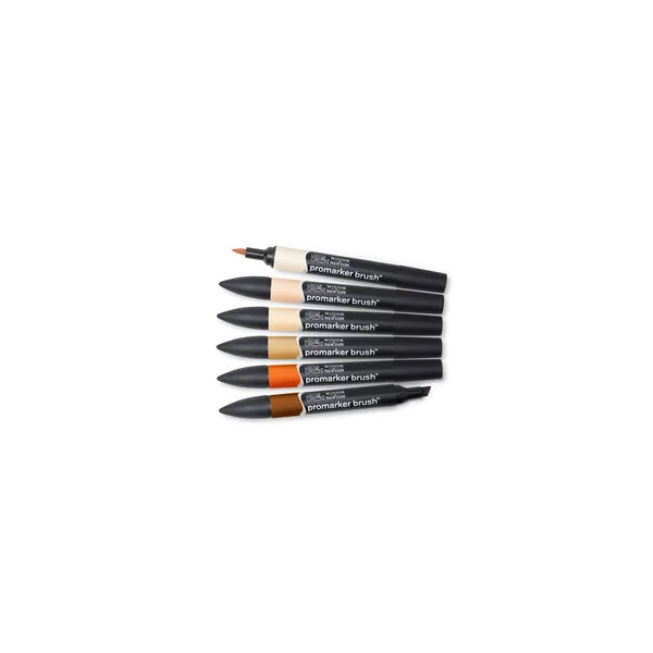 Marqueur Promarker Brush assortiment 6 tons chair