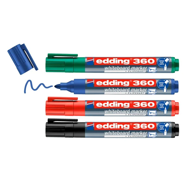 Marqueurs pour tableaux blancs edding 360 « Pointe ogive », 1,5-3 mm