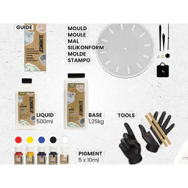 Maxi kit Jesmonite AC100 - Horloge murale avec mécanisme