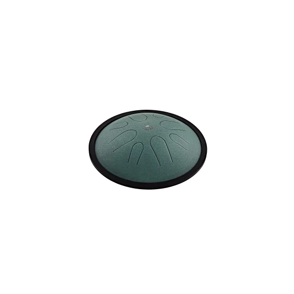 MEINL SONIC ENERGY CSTD1DG Compact Steel Tongue Drum 10" Si Mineur 432hz, 8 Notes, Dark Green