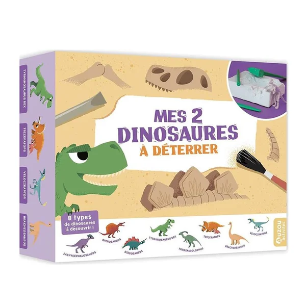 Mes 2 dinosaures à déterrer - Auzou