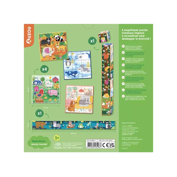 Mes cubes puzzle - Animaux mignons