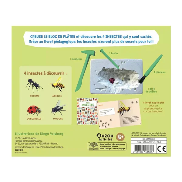 Mes insectes à déterrer - Auzou