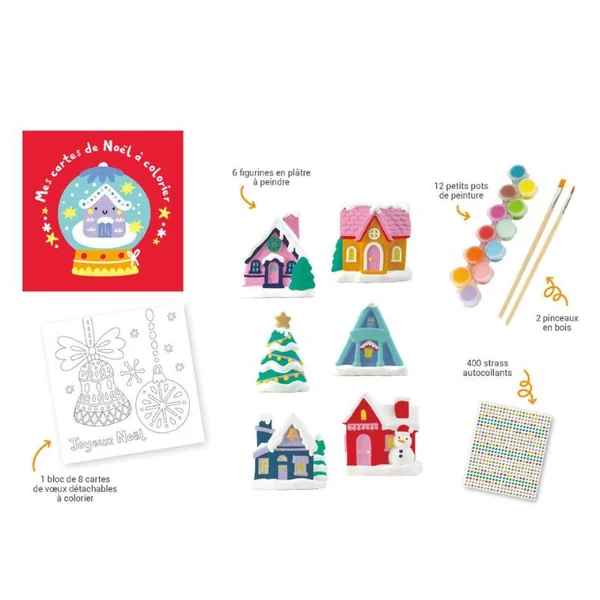 Mes jolies maisons de Noël à peindre - 1 2 3 Soleil