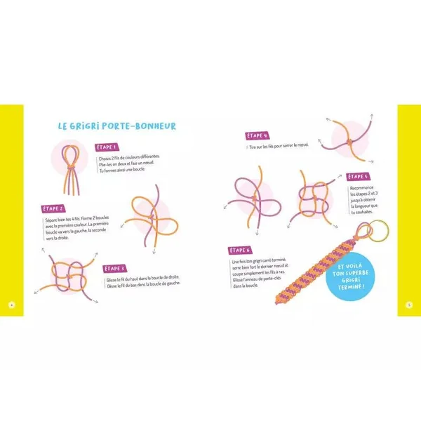Mes scoubidous en néon - Mon coffret d'artiste