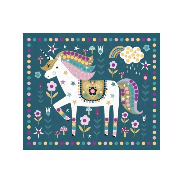 Mes Tableaux licorne en strass - Auzou