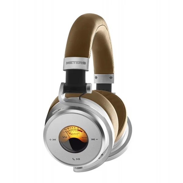 METERS OV-1B Casque Dynamique Fermé Audiophile Bluetooth 32 Ohms (Beige-Silver)