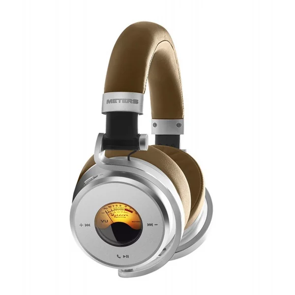 METERS OV-1B Connect Casque Dynamique Fermé Audiophile Bluetooth 32 Ohms (Marron-Silver)