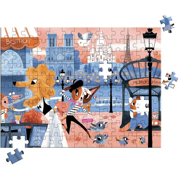 Mini puzzle - Bonjour Paris - 130 pièces
