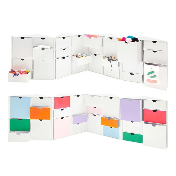 Mini-armoire pliante à 24 tiroirs