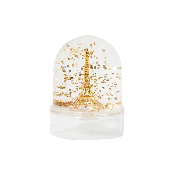 Mini-boule à neige Tour Eiffel - Paillettes dorées