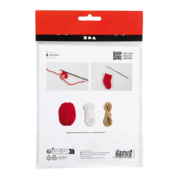 Mini-kit créatif crochet « Chaussettes de Noël »