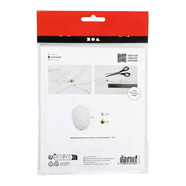 Mini-kit créatif crochet « Flocons de neige »