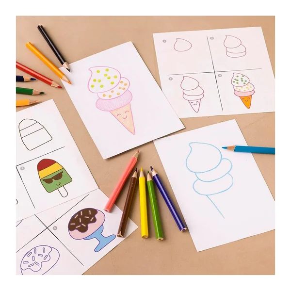 Mini-kit créatif dessin « Sucreries »
