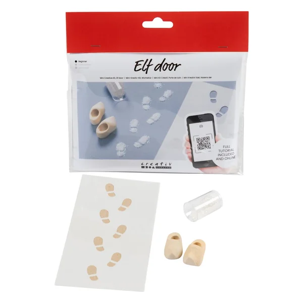 Mini-kit créatif porte de lutin « Empreintes de pas »