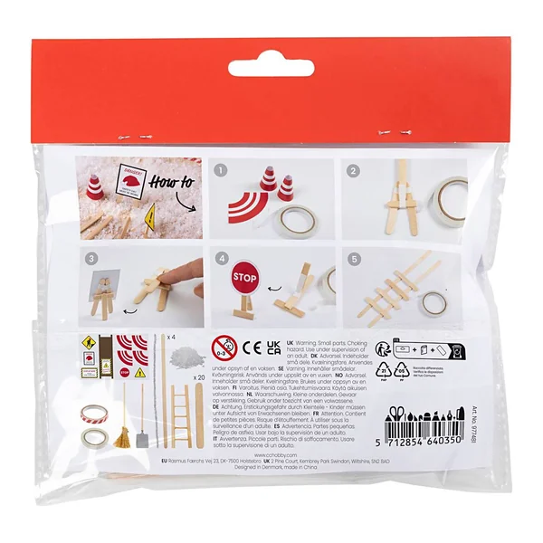 Mini-kit créatif porte de lutin « En construction »
