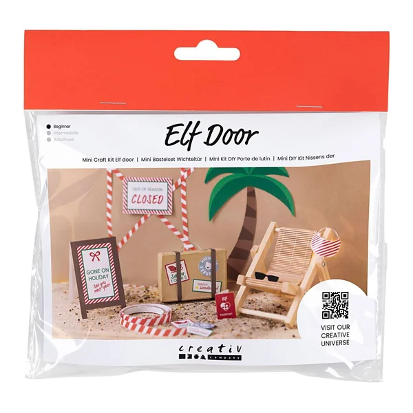 Mini-kit créatif porte de lutin « En vacances »
